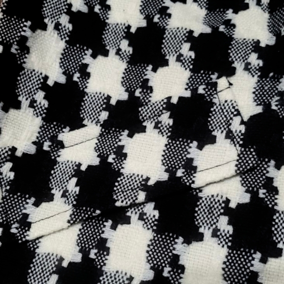 East 5th Black & White Houndstooth Pattern Crop Jacket Size S. - Picture 9 of 13